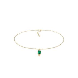 Elli  Halskette Choker Kugelkette Quartz Edelstein 