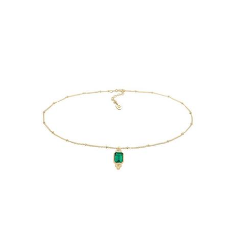 Elli  Halskette Choker Kugelkette Quartz Edelstein 