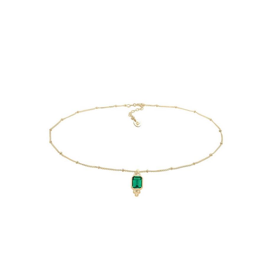 Elli  Halskette Choker Kugelkette Quartz Edelstein 