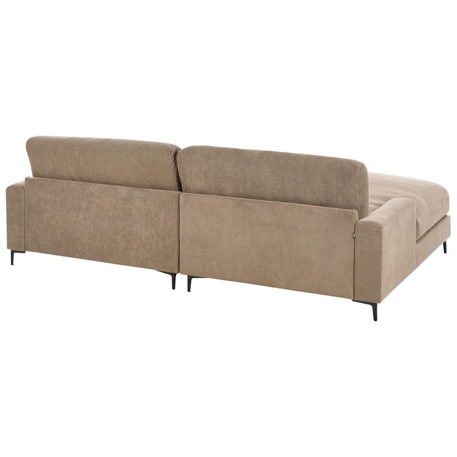 Beliani Canapé d'angle gauche en Tissu Moderne MALOY  