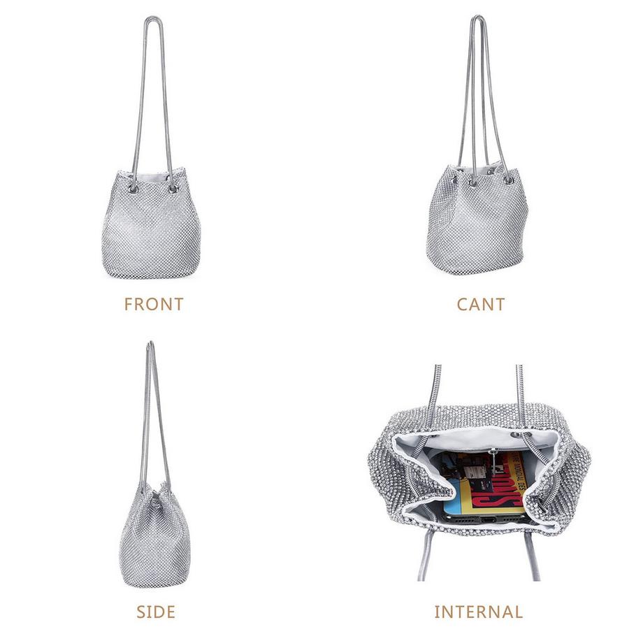 Only-bags.store Sac à main de soirée petit sac à paillettes sac à bandoulière sac à chaîne  