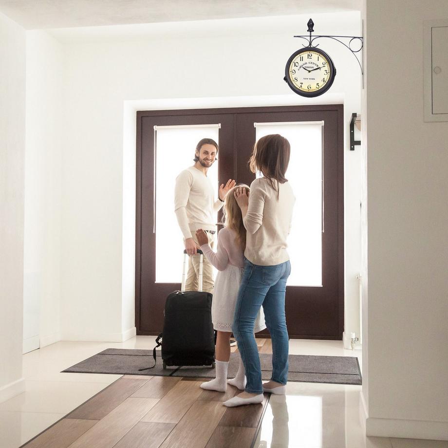 B2X Bahnhofsuhr doppelseitig  