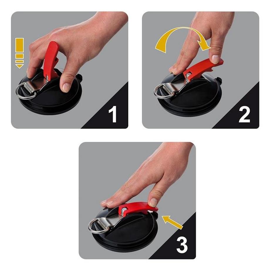 Pricenet  Saugnapfbefestigung mit Ring + 2 S-Haken 