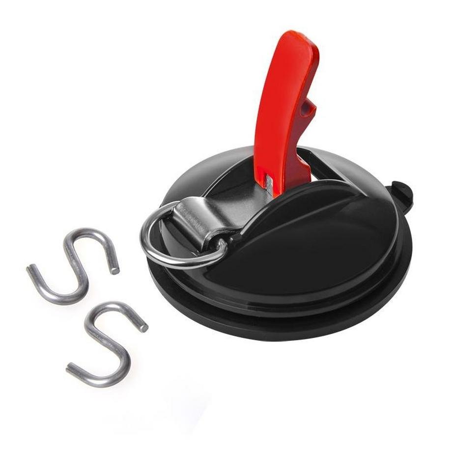 Pricenet  Saugnapfbefestigung mit Ring + 2 S-Haken 