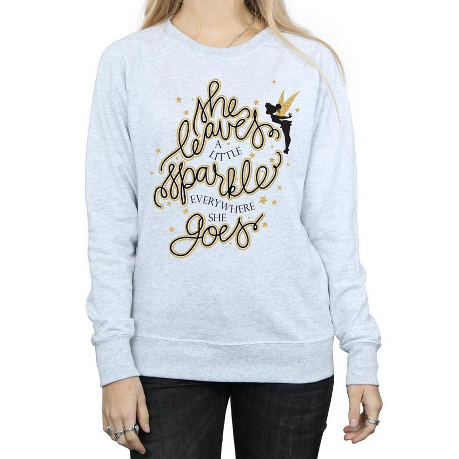 Disney Tinkerbell She Leaves A Little Sparkle Sweatshirt  