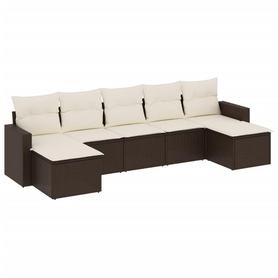 set divano da giardino Polirattan