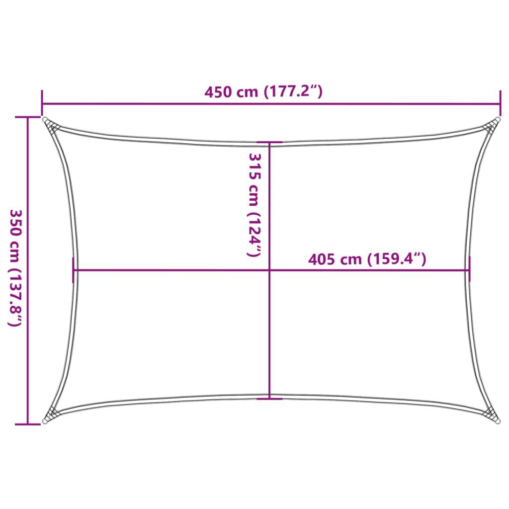 VidaXL Voile de parasol  