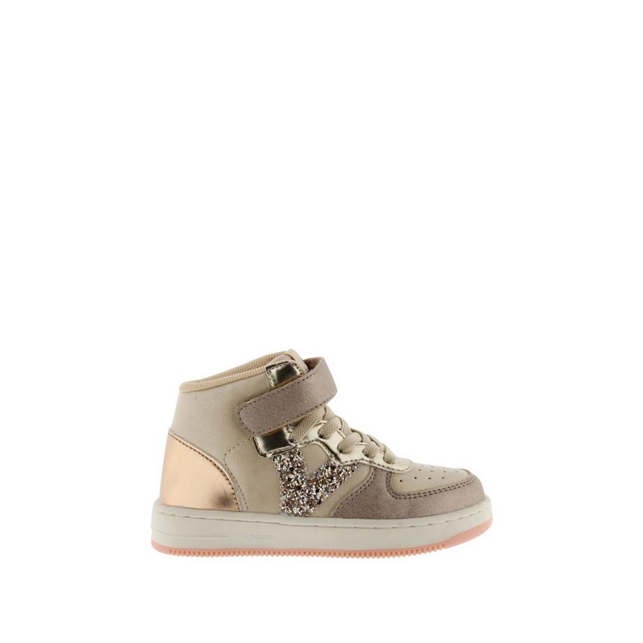 scarpe da ginnastica metallizzate con cordino elastico per tiempo