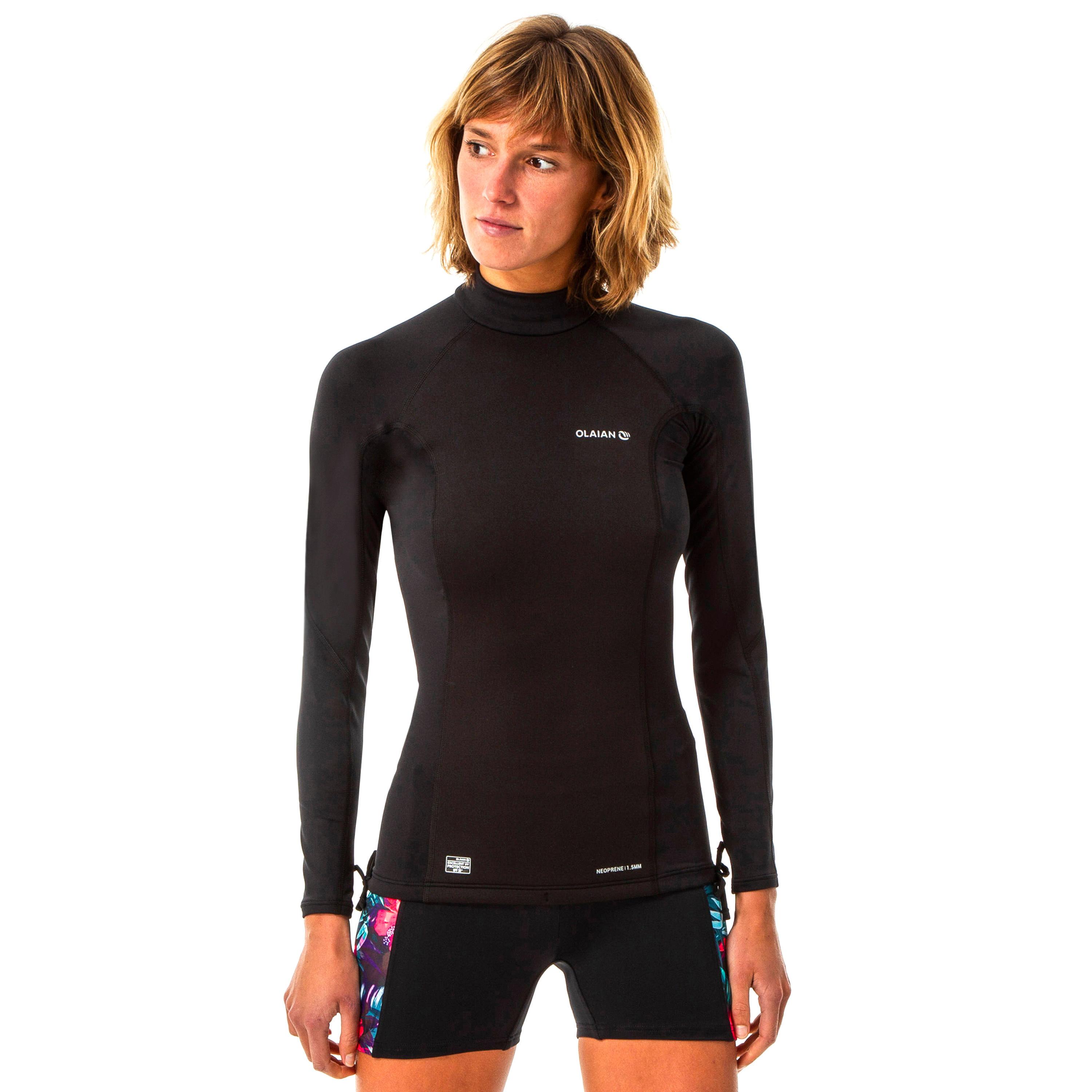 OLAIAN  Top donna maniche lunghe surf neoprene 