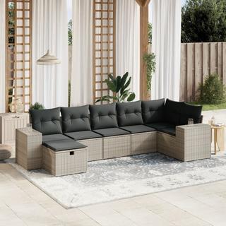 VidaXL set divano da giardino Polirattan  