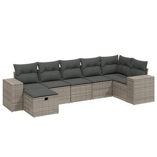 VidaXL set divano da giardino Polirattan  