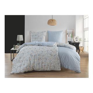 ESPRIT Leyla Floreale A Righe Reversibile Set Copripiumino  