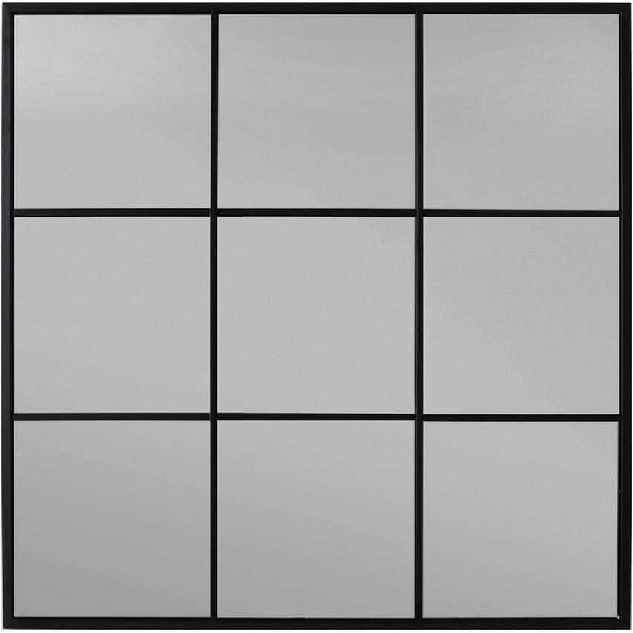 mutoni Specchio Finestra Planet nero 90x90  