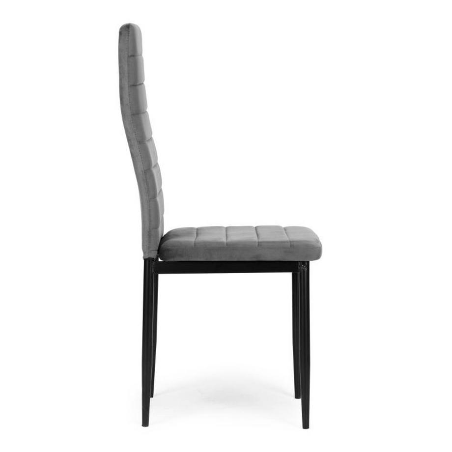 Northio Stühle mit konturierter Rückenlehne aus Samt  