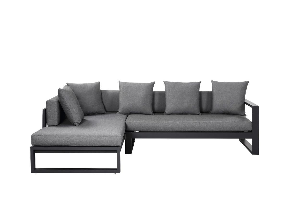 Vente-unique Garten Ecksofa Aluminium MOLOKAI  