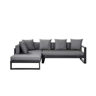 Vente-unique Garten Ecksofa Aluminium MOLOKAI  