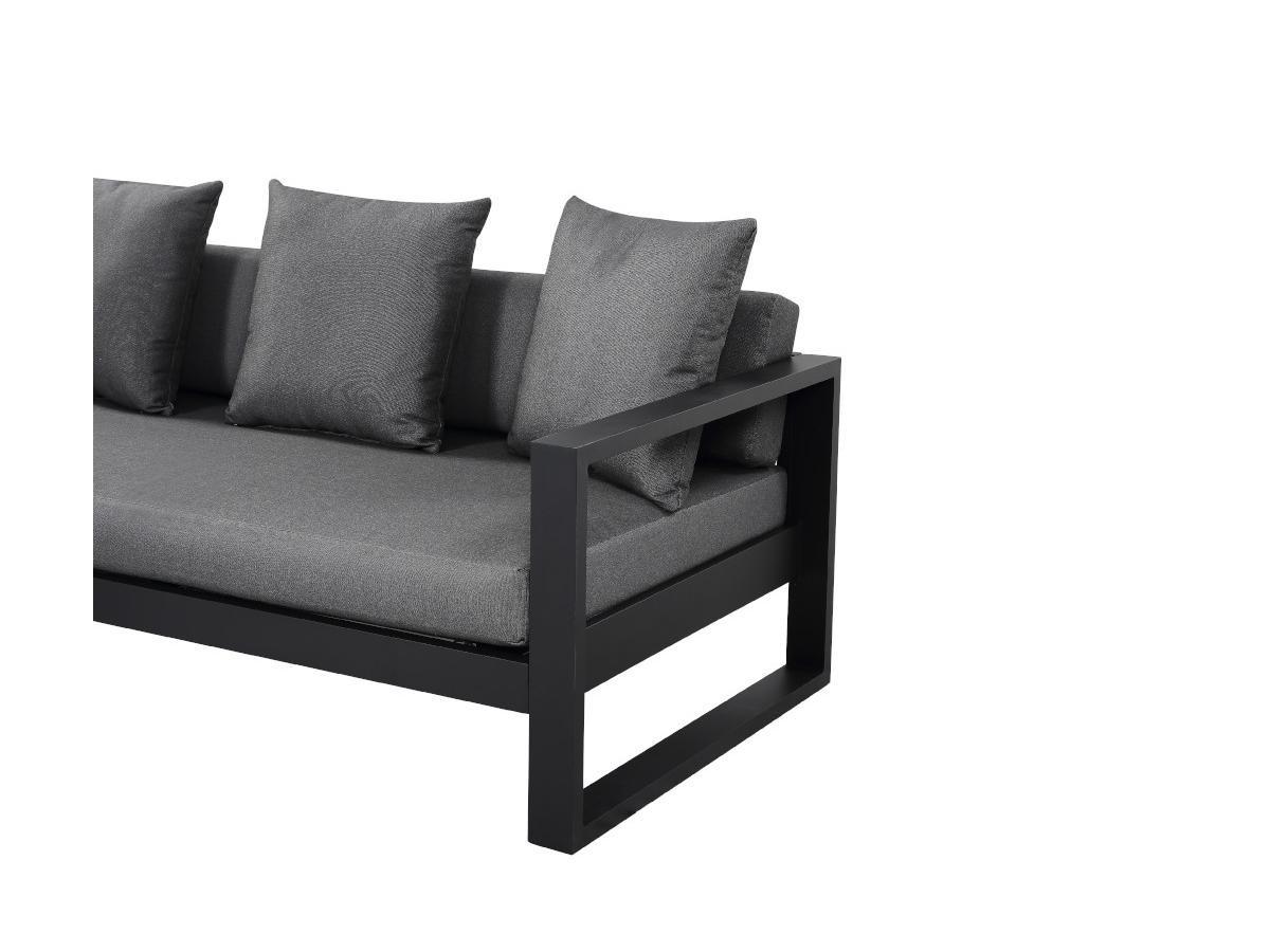 Vente-unique Garten Ecksofa Aluminium MOLOKAI  