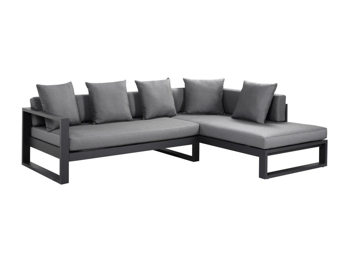 Vente-unique Garten Ecksofa Aluminium MOLOKAI  