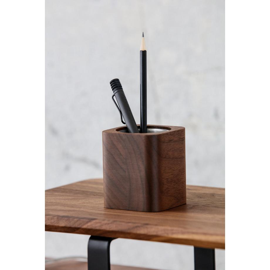 Oakywood Vaso cubico Contenitore cubico in legno - per penne o fiore  