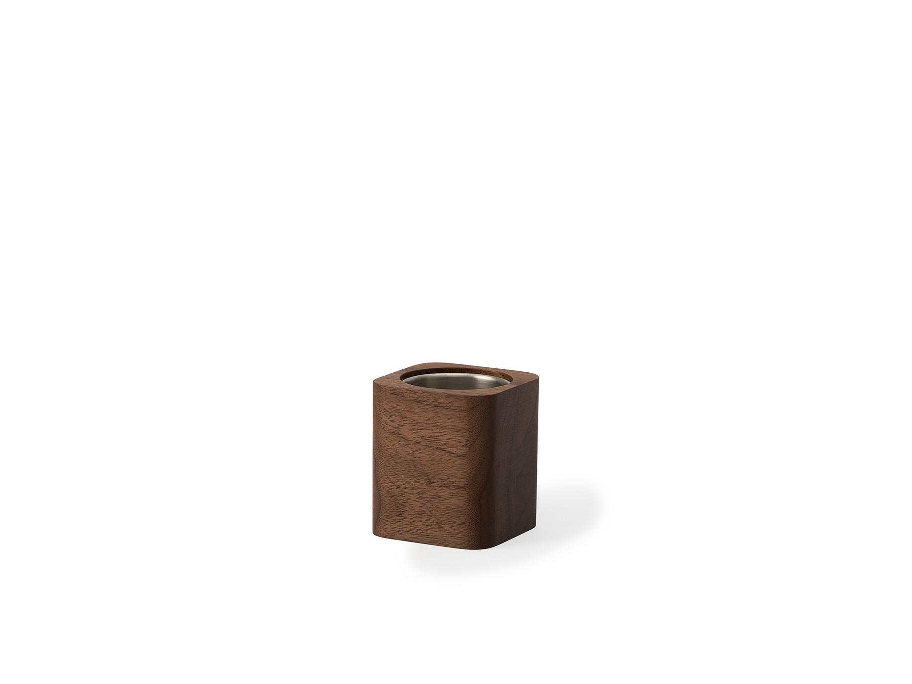 Oakywood Cubic Pot Pot en bois cubique - pour des crayons ou une fleur  