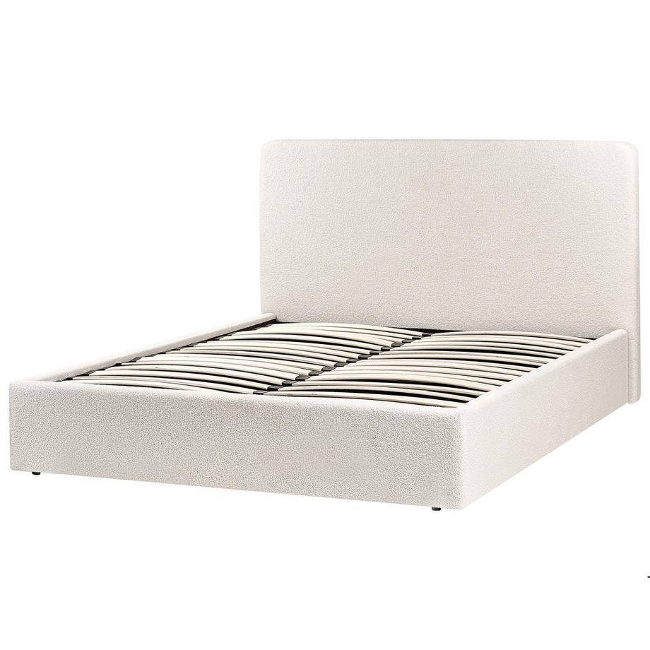 Beliani Lit ottoman en Bouclé  BRENON  