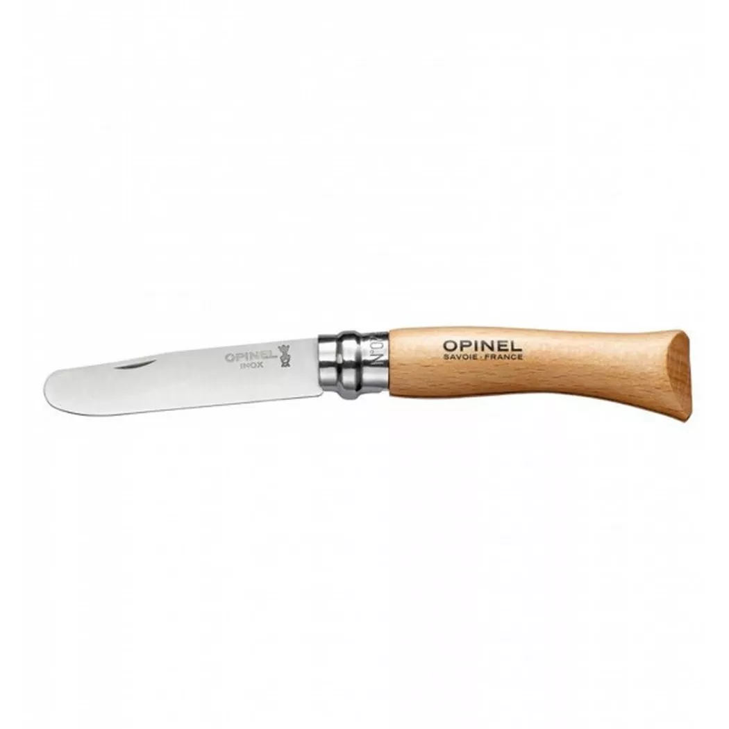 Opinel Taschenmesser für Kinder, Nr. 07, Buche, rostfrei