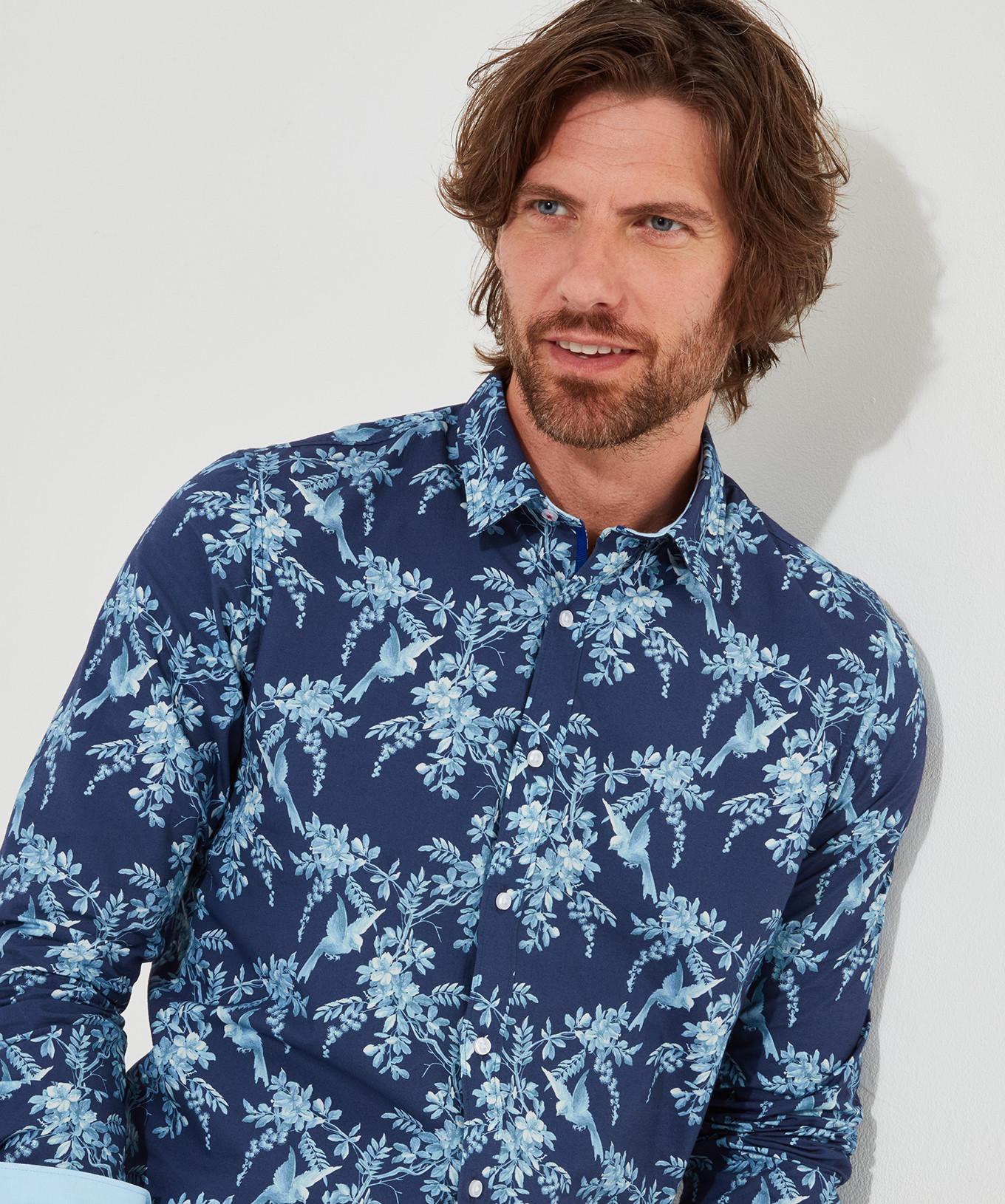 Joe Browns Langarmhemd Vogeldruck  