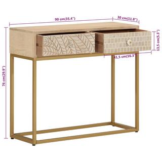 VidaXL Konsolentisch holz  