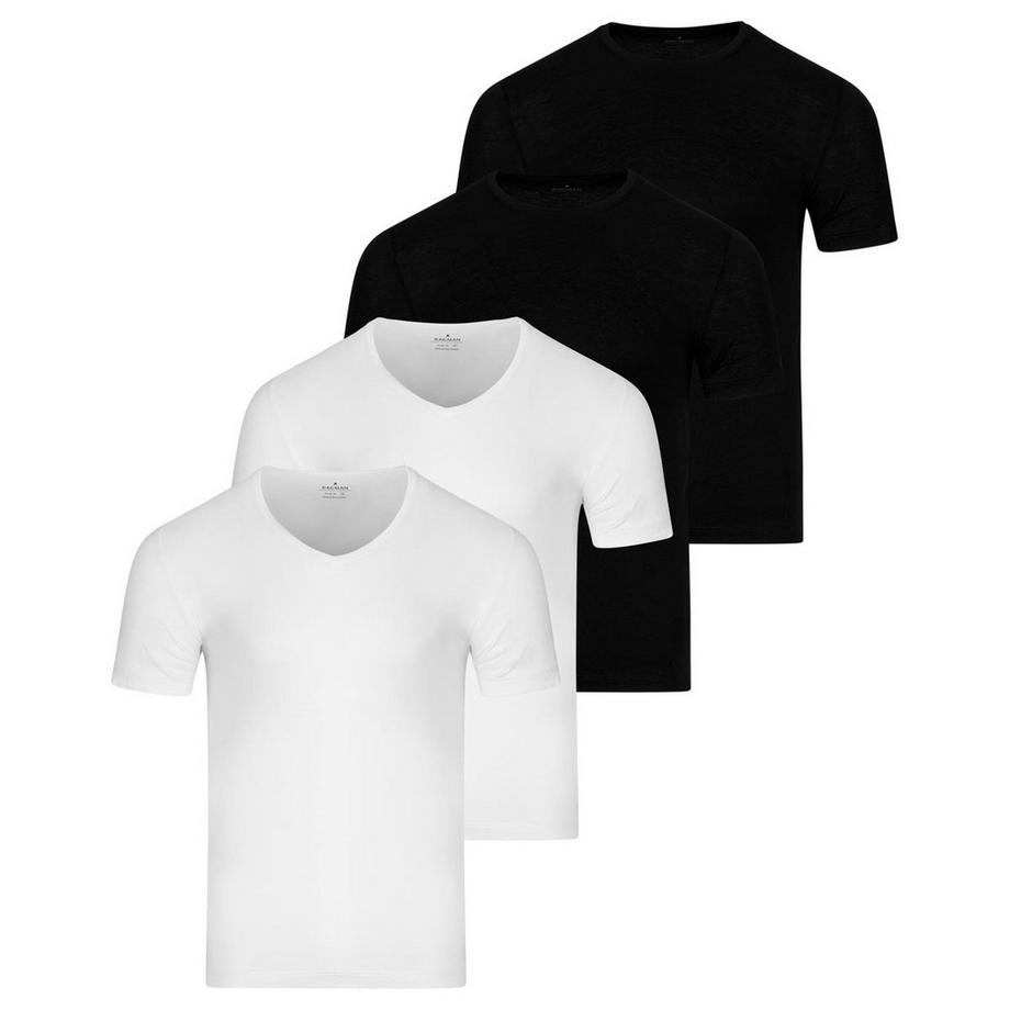 Basic lot de 4  - maillot de corps manches courtes