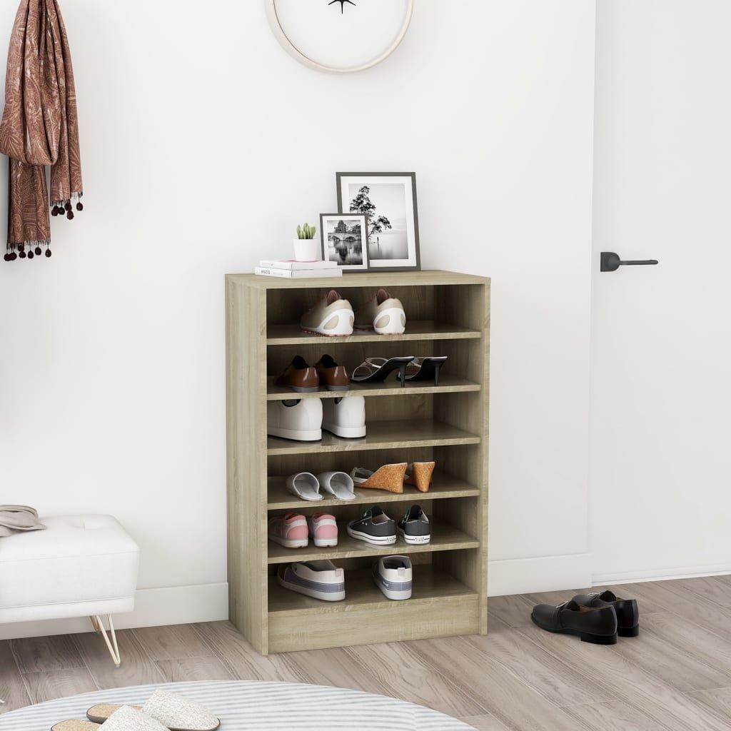 VidaXL Armoire à chaussures bois d'ingénierie  