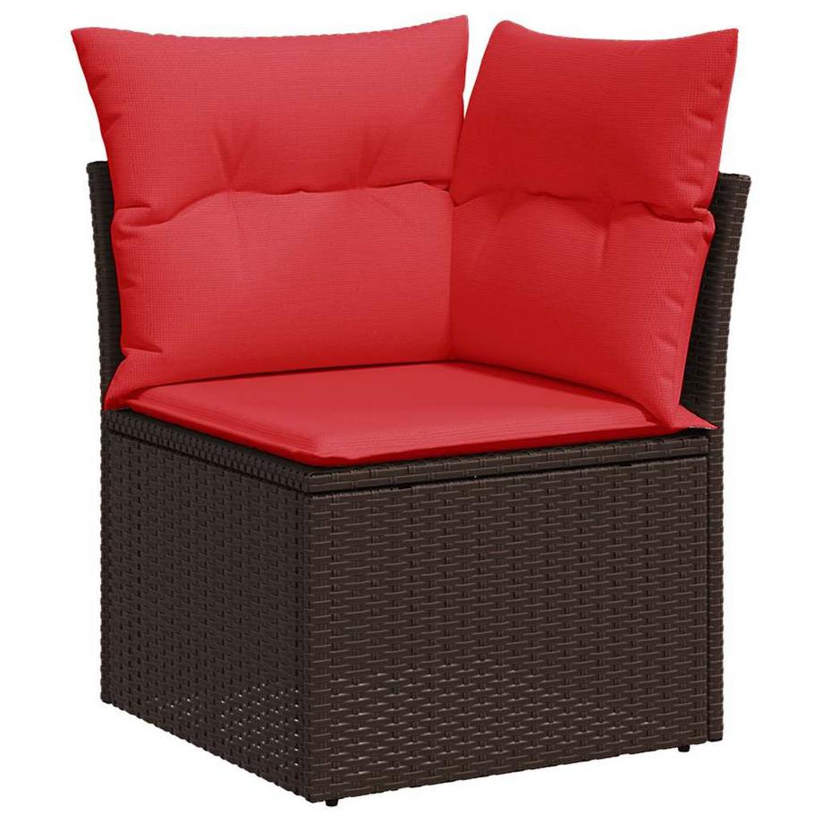 VidaXL set divano da giardino Polirattan  