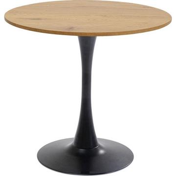 Table Schickeria chêne noir ronde années 80