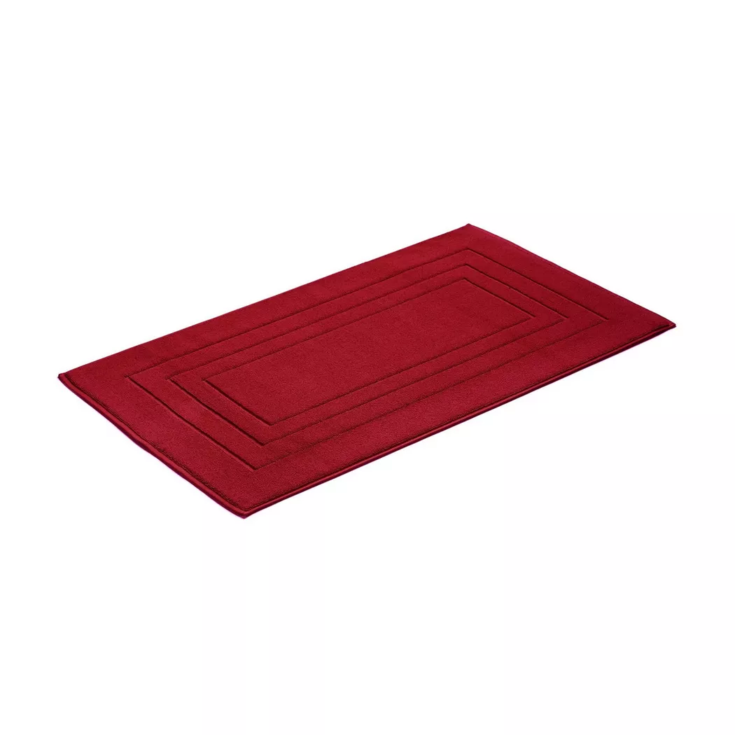 VOSSEN Badteppich FEELING 60x100cm Rubin dunkelrot