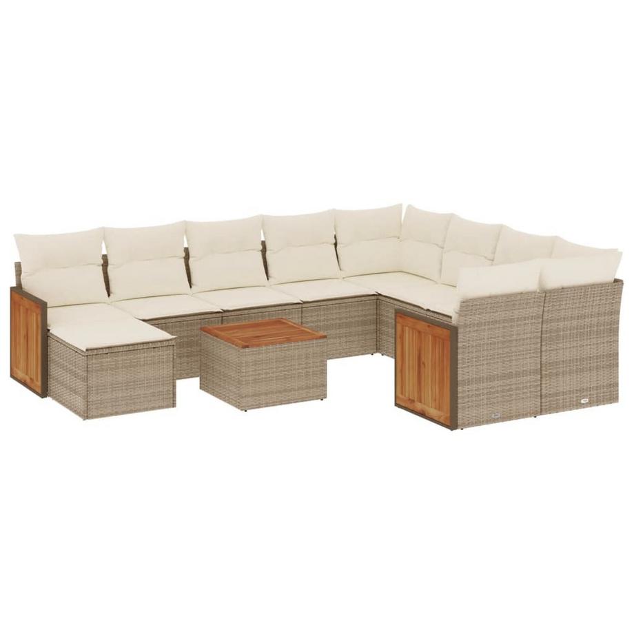 Ensemble de canapés de jardin rotin synthétique