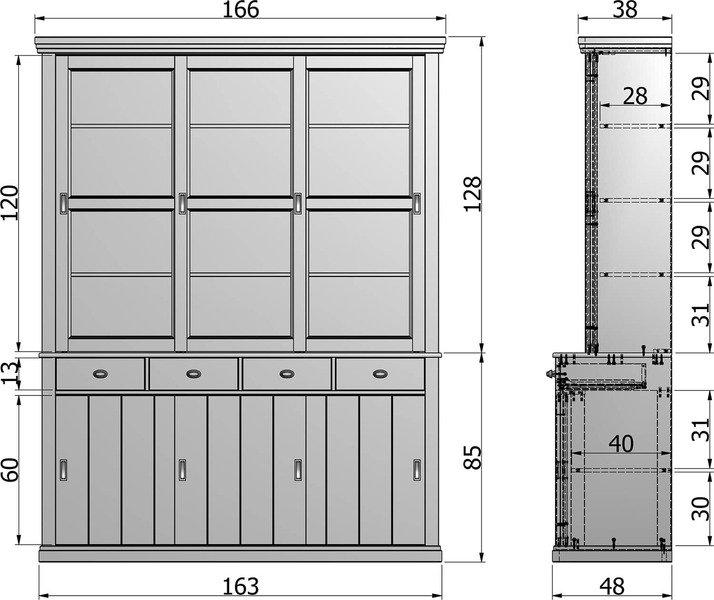 mutoni Buffet cabinet Lagos Gross Weiss (FSC)  