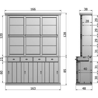 mutoni Buffet cabinet Lagos Gross Weiss (FSC)  