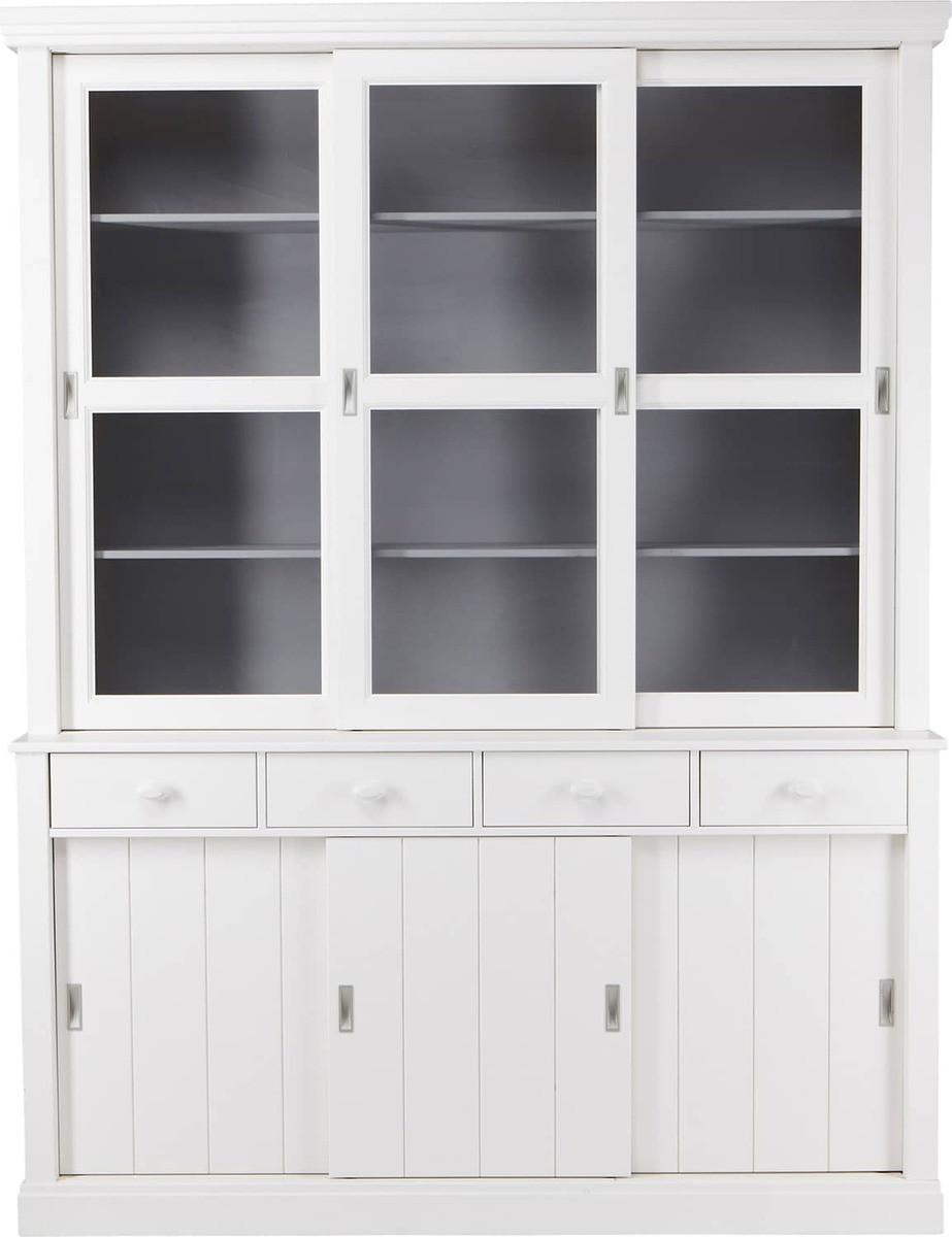 mutoni Armoire buffet Lagos pin FSC 214x166 blanc  