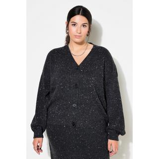 Studio Untold  Cardigan oversize. Effet poivre et sel 