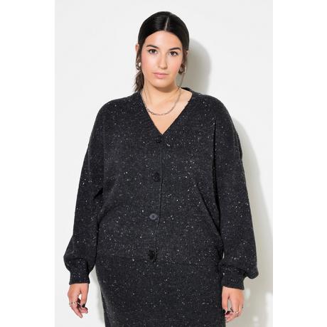 Studio Untold  Cardigan oversize. Effet poivre et sel 