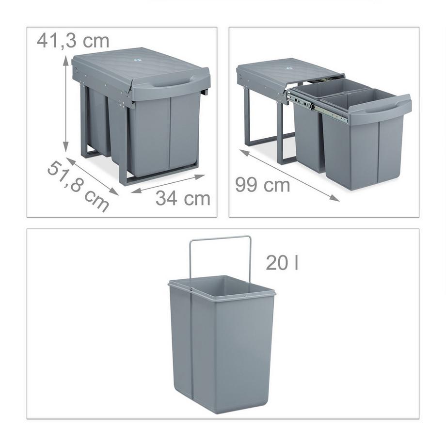 B2X Tri à la source avec 2 poubelles  