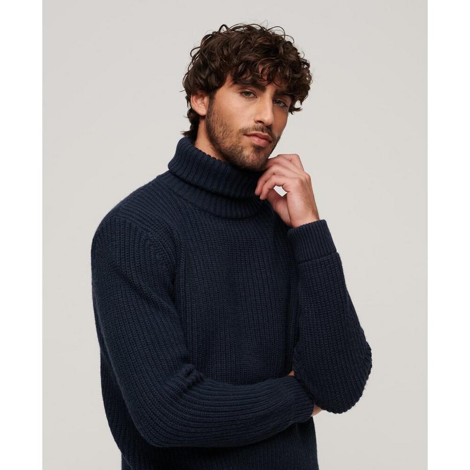 Superdry Pull texturé col roulé  