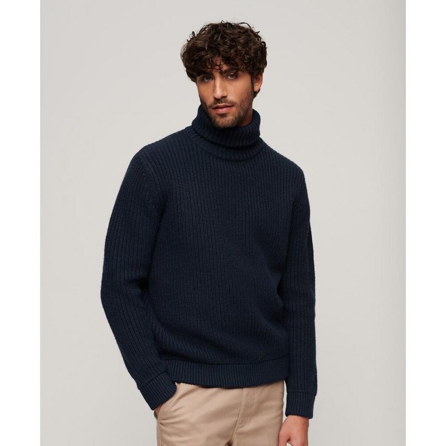 Superdry Pull texturé col roulé  