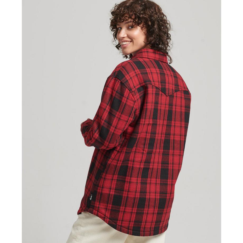Superdry Overshirt in flanella e lana  