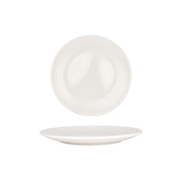 Piatto da cena - Iris White -  Porcellana - 25 cm- set di 6