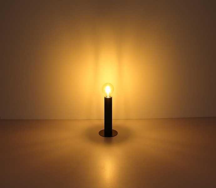 mutoni Lampe à poser Marion métal noir mat 1xE27  