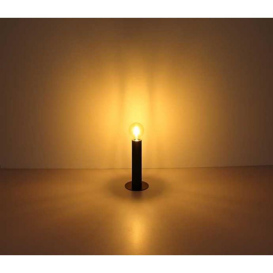 mutoni Lampe à poser Marion métal noir mat 1xE27  