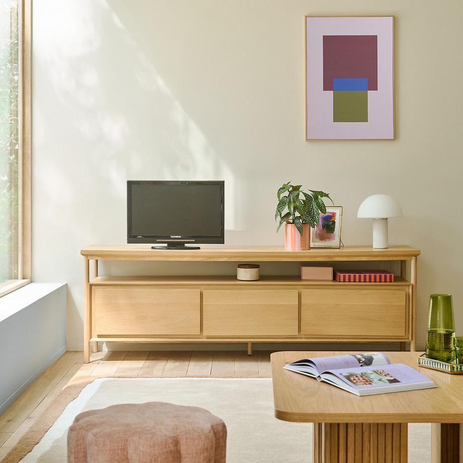 La Redoute Intérieurs Meuble TV 3 tiroirs 180 cm  