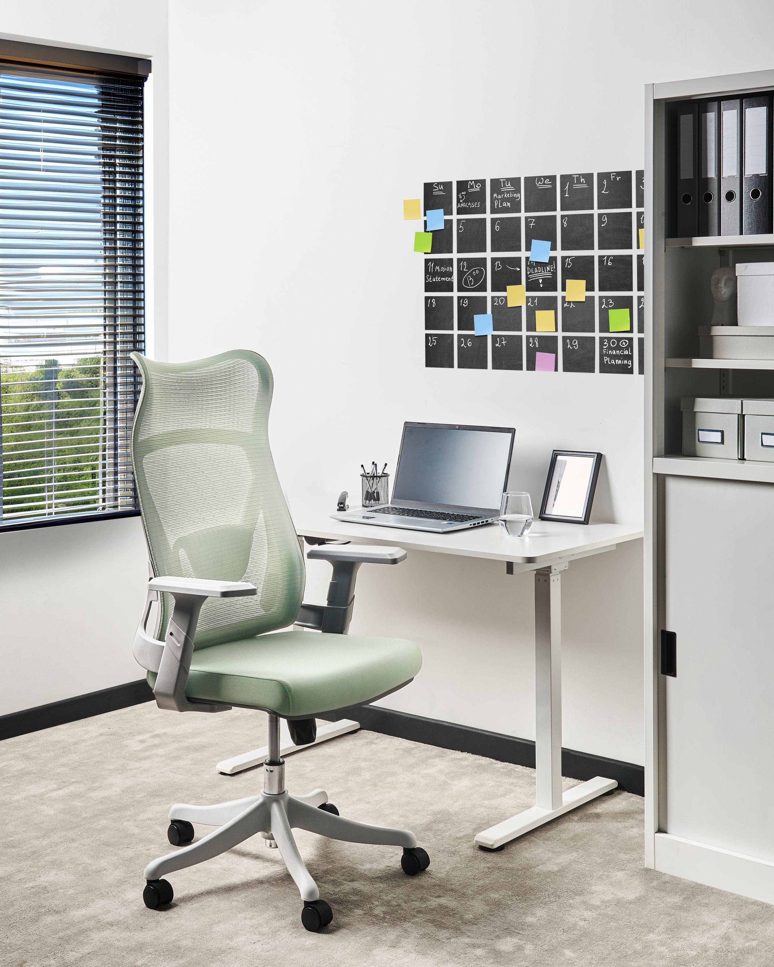 Beliani Chaise de bureau en Tissu maillé Moderne BARD  