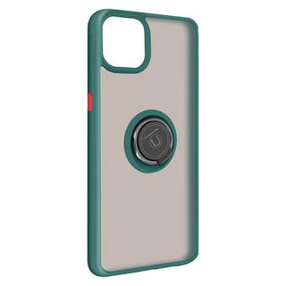 Avizar  Coque iPhone 13 Mini Vert, Bague Métallique 