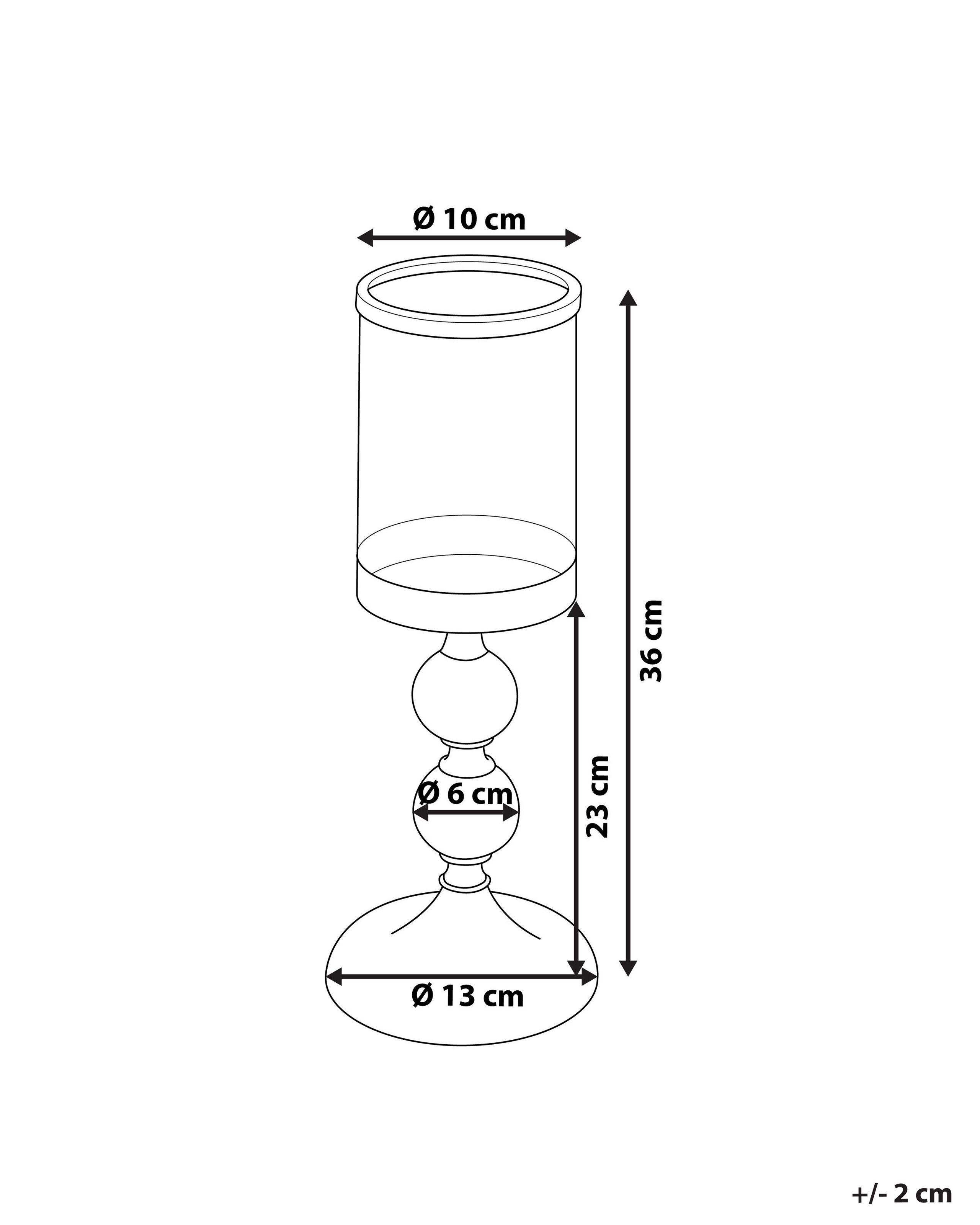 Beliani  Kerzenständer aus Glas Glamourös COTUI 